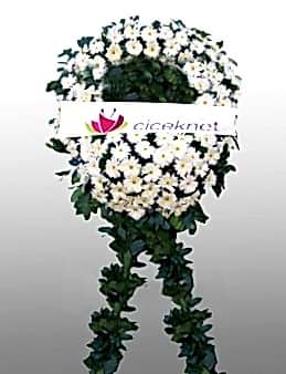 Beyaz Gerbera Cenaze Çelengi  çiçek gönder