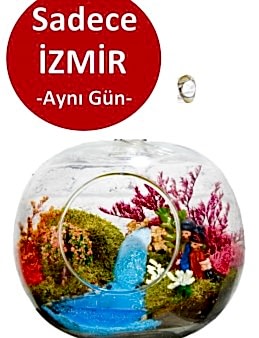 Dere Kenarı Yapay Teraryum Terarium çiçek gönder