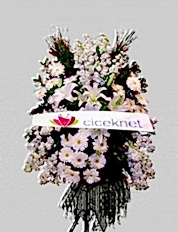 Beyazlı Ferforje Arajman. Ferforje çiçek gönder