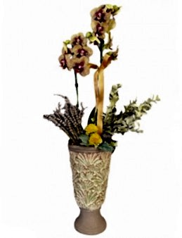 Özel Tasarım Vazoda Özel Renkli Orkide Orkideler çiçek gönder
