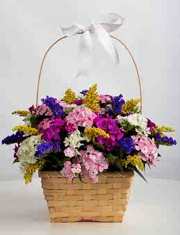 Çiçekçi Sepetinde Kır Çiçeği Arajmanı  çiçek gönder