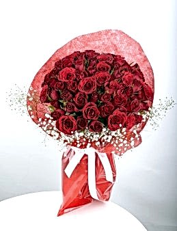 Seni Seviyorum 51 Adet Kırmızı Gül Buketi  çiçek gönder