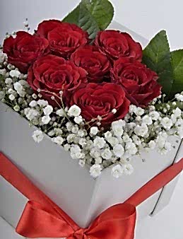 Peri Masalı Kırmızı Güller Kutuda Çiçek çiçek gönder