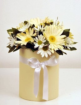 Gerberalar ve Krizantemler Kutuda Çiçek çiçek gönder
